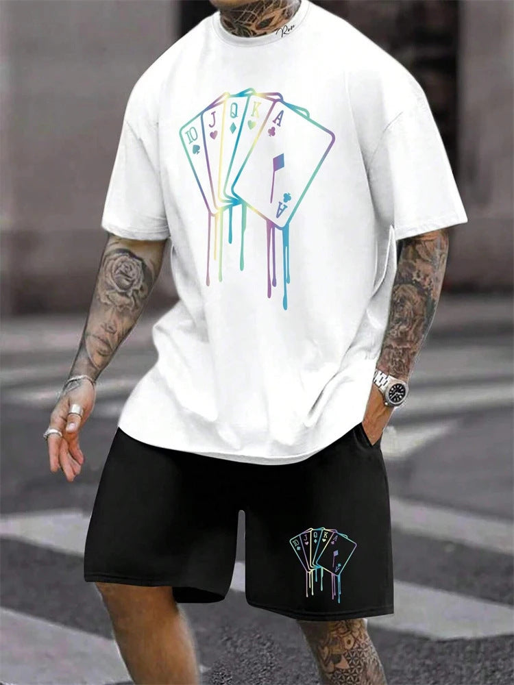 Personality Men's 3D Digital Printing Suit