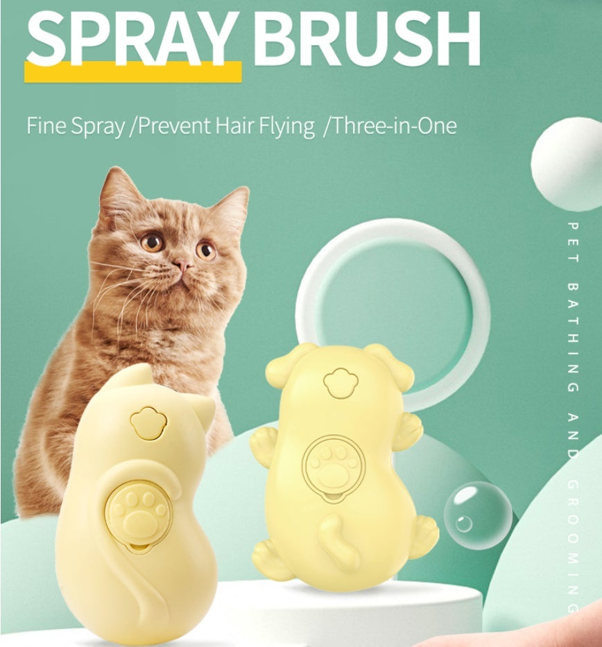 Electric One-click Disposable Spray Brush Cleaning And Removing Hair Comb - Your Shopify