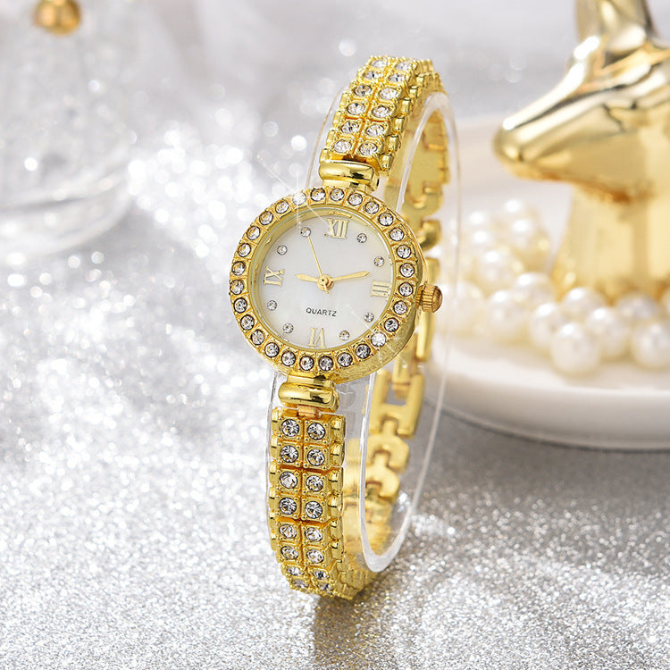 Ladies Alloy Quartz Watch Accessory Set Combination