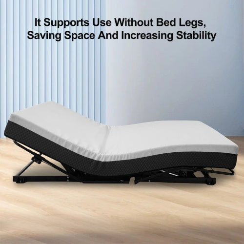 Zero Clearance Adjustable Bed Base Frame Head And Foot Incline Quiet Motor Queen Size Zero Gravity, Dual USB A C Ports - Your Shopify