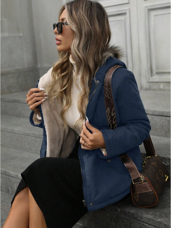 Aveloria Hooded Cinched Waist Casual ParkaPadded Insulated Polyfill Synthetic Insulation Winter Coat - Your Shopify