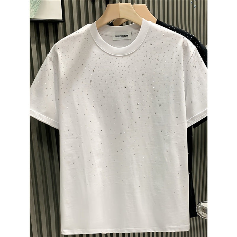 Fashion Men's T-shirt Niche Starry Hot Drilling - Your Shopify