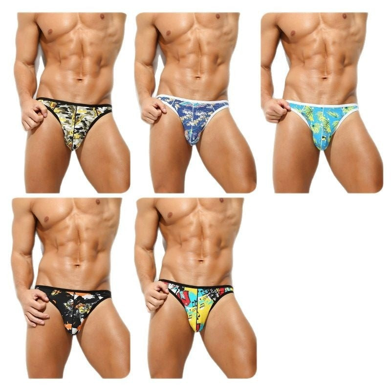 High Elastic Ice Silk Mesh Sexy Men's Sports Breathable Shorts