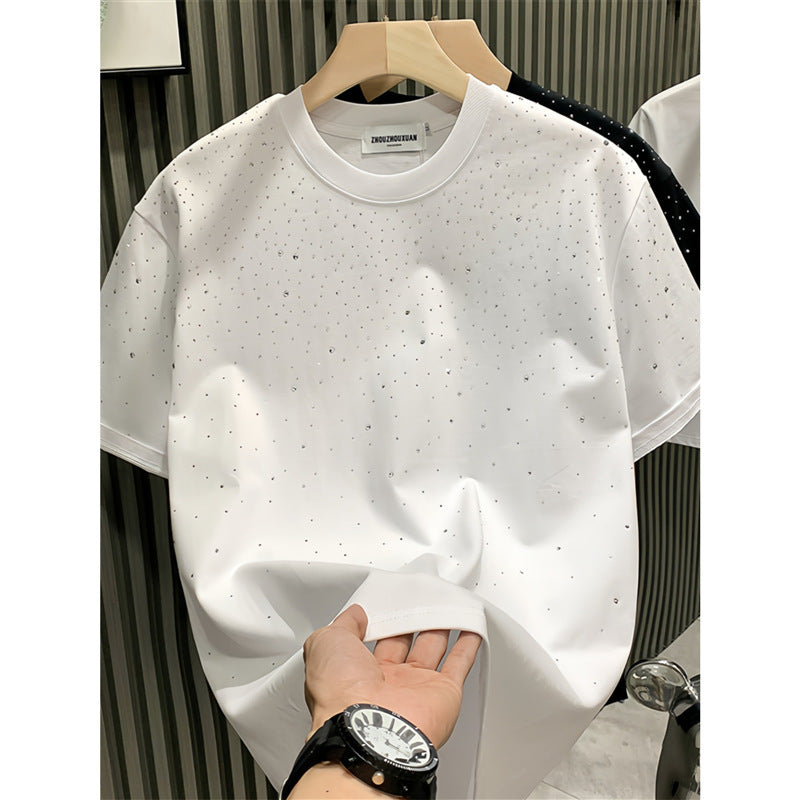Fashion Men's T-shirt Niche Starry Hot Drilling - Your Shopify