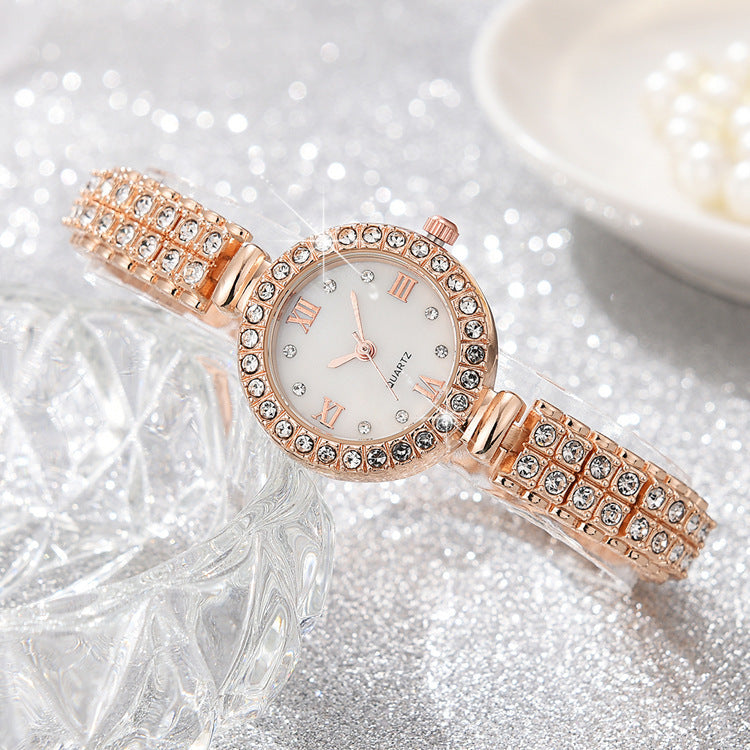 Ladies Alloy Quartz Watch Accessory Set Combination