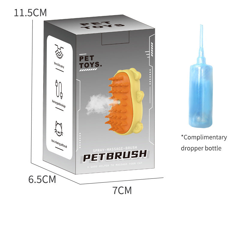Electric One-click Disposable Spray Brush Cleaning And Removing Hair Comb - Your Shopify