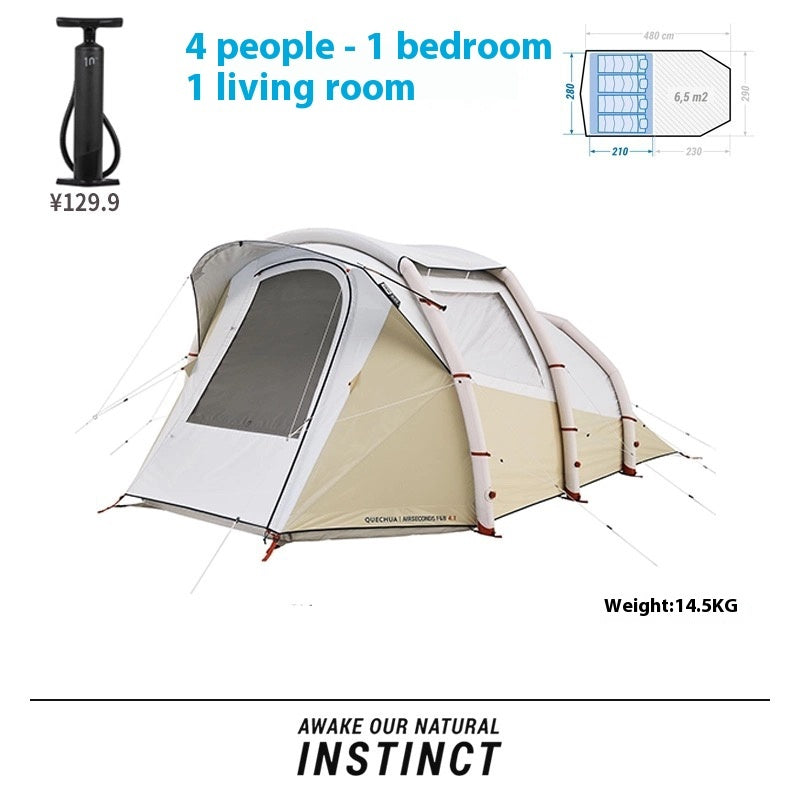 Inflatable Tent Outdoor Camping Thickened Rainproof Camping Equipment