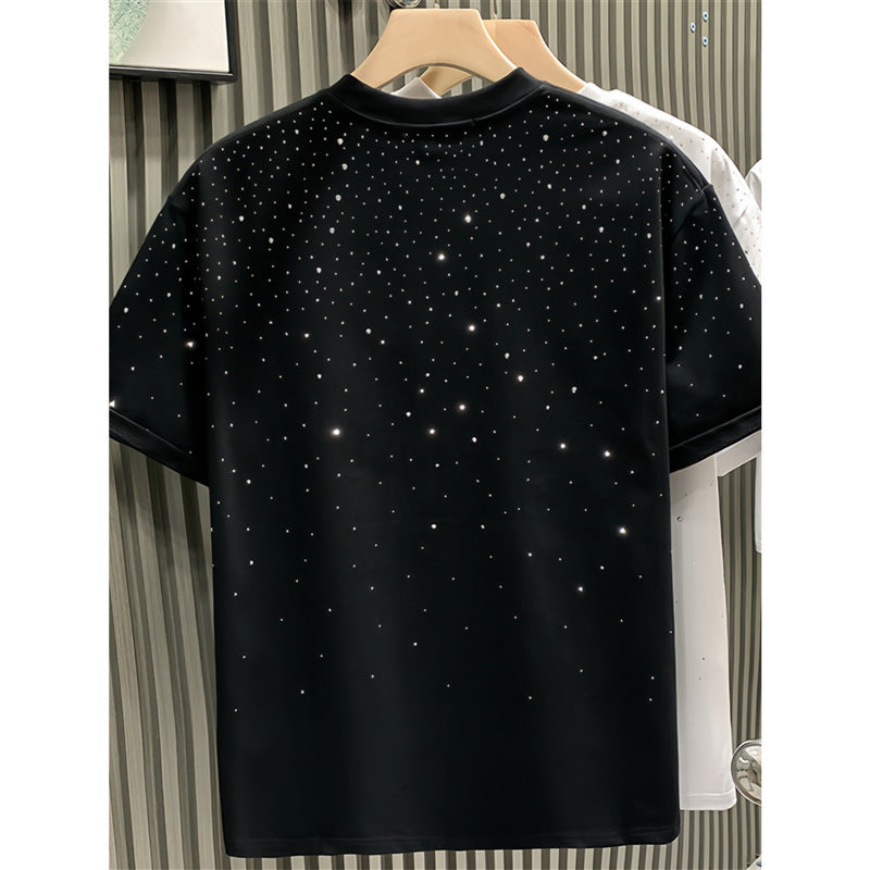 Fashion Men's T-shirt Niche Starry Hot Drilling - Your Shopify