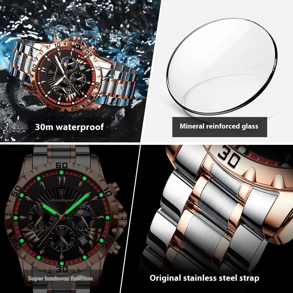 Men's Multifunctional Luminous Quartz Watch - Your Shopify