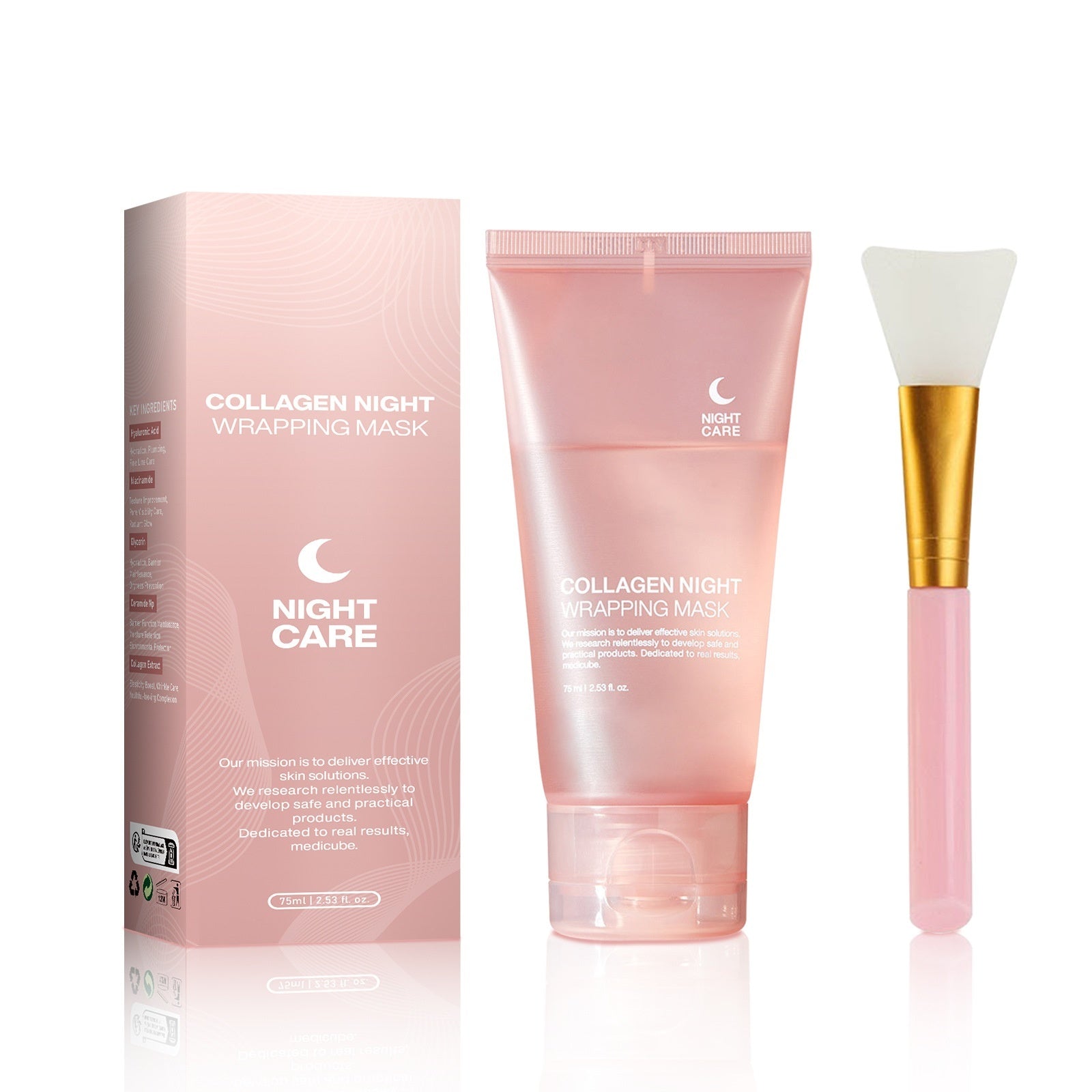 Face Night Mask Collagen Wrapping Mask Natural Ingredients Firming Elasticity & Hydration Anti-wrinkle For Skin Care - Your Shopify
