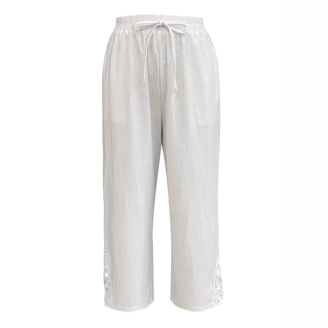 Women's Casual Pants Baggy Straight Trousers - Your Shopify