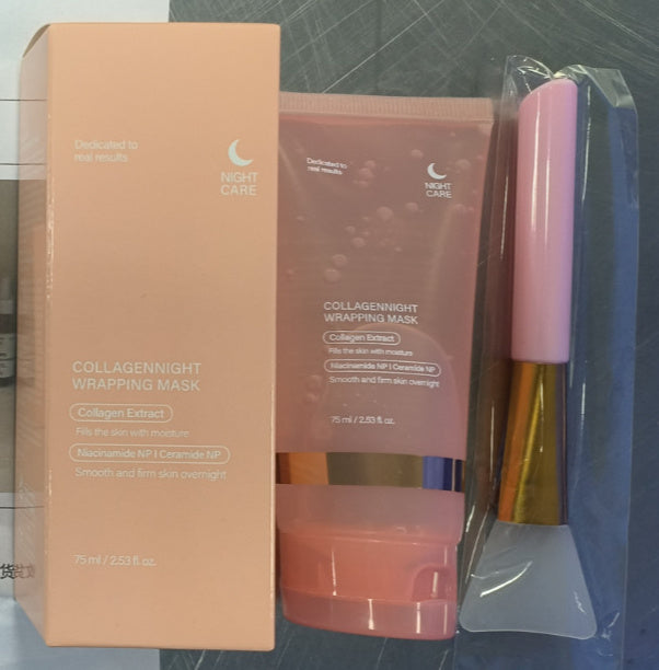 Face Night Mask Collagen Wrapping Mask Natural Ingredients Firming Elasticity & Hydration Anti-wrinkle For Skin Care - Your Shopify