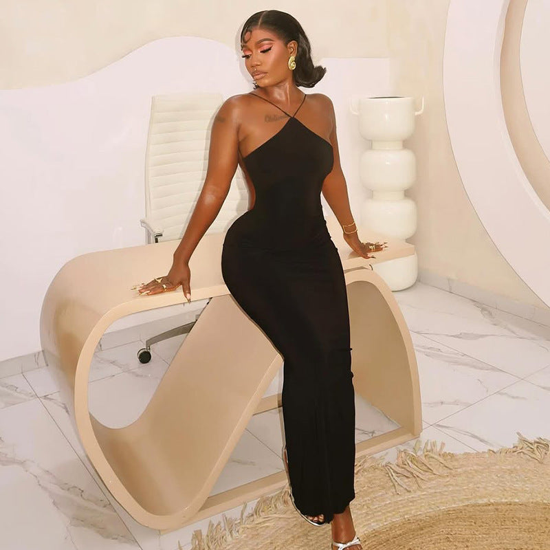 Fashion Special Women's Clothing Elegant Halter Dress
