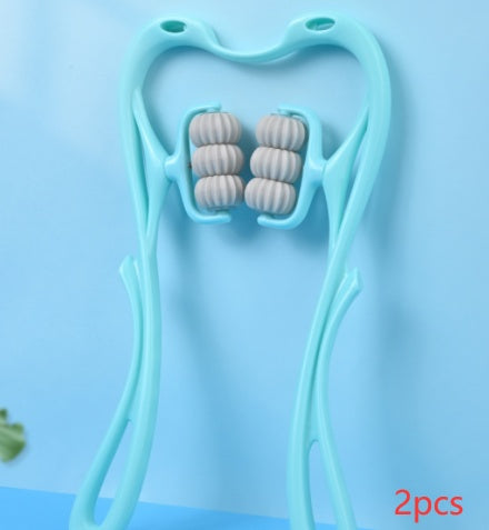 Multifunctional Manual Six-wheel Neck Massager Massage Relieve Roller Massage Tool - Your Shopify