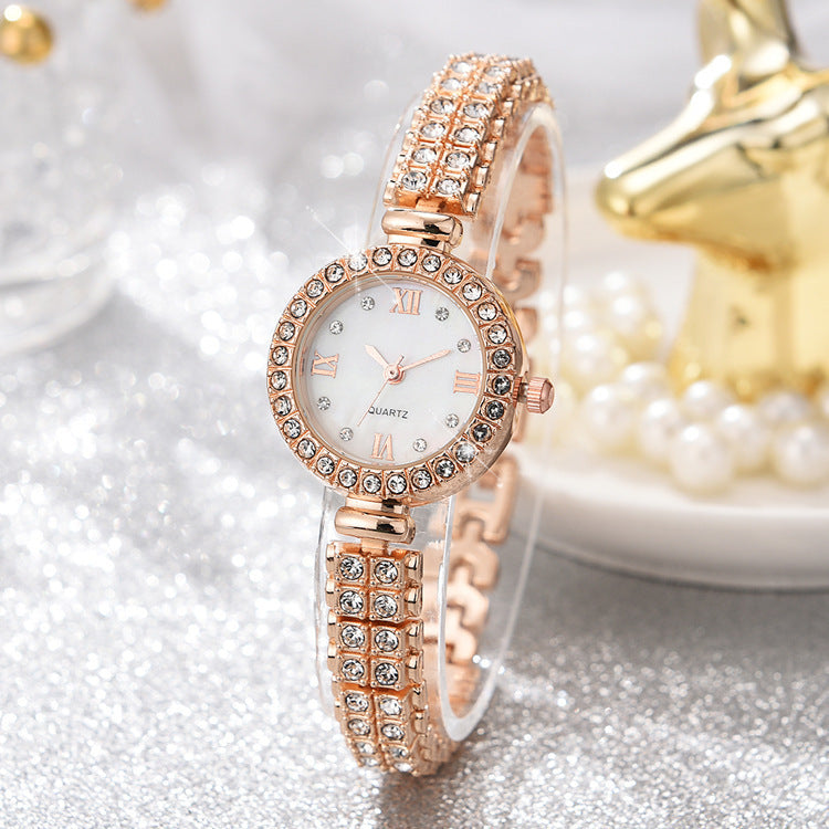 Ladies Alloy Quartz Watch Accessory Set Combination