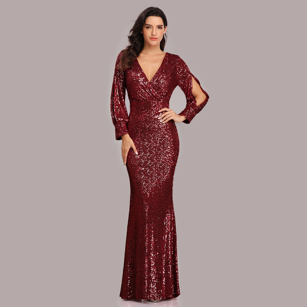 Autumn And Winter Cross-border Hot-selling Foreign Trade Dress Multicolor Plus Size Long Sleeves - Your Shopify
