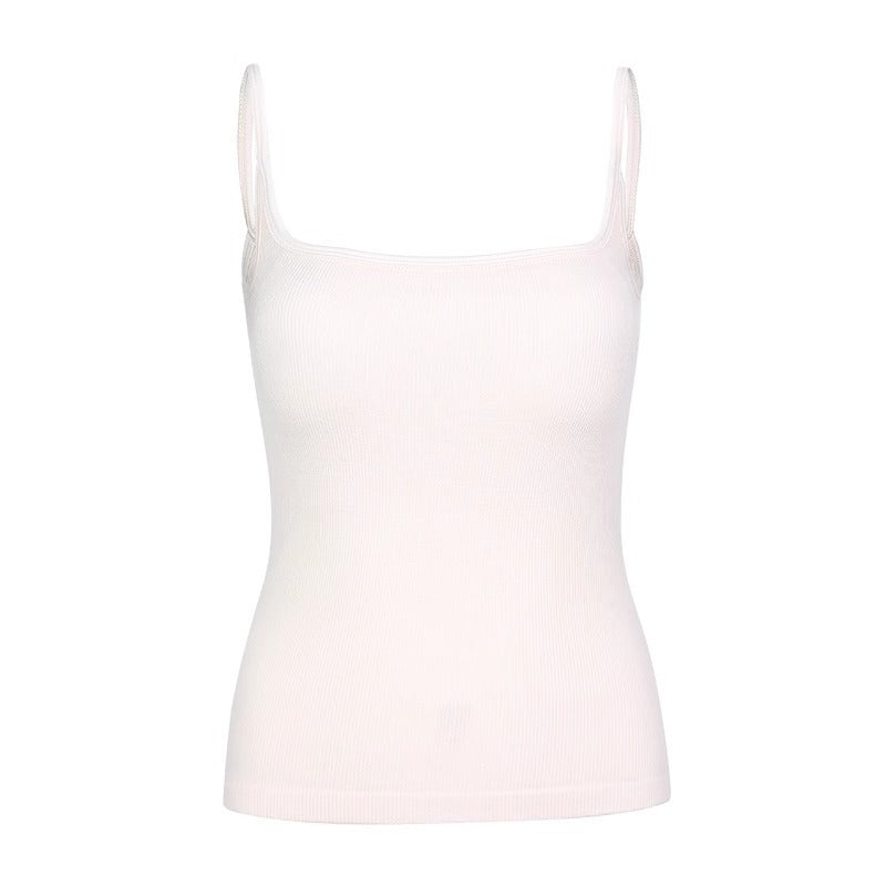 Invisible Chest Support Square Collar Sport Waistcoat For Women Top