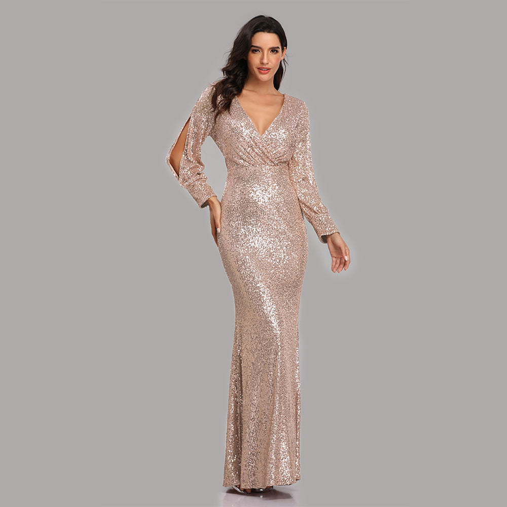 Autumn And Winter Cross-border Hot-selling Foreign Trade Dress Multicolor Plus Size Long Sleeves - Your Shopify