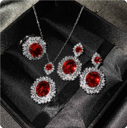 Luxury Premium Three-piece Inlaid Ring Bracelet