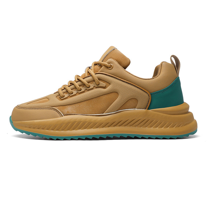 Men's Platform Lightweight Soft Sole Sports Leather Casual Sneakers - Your Shopify