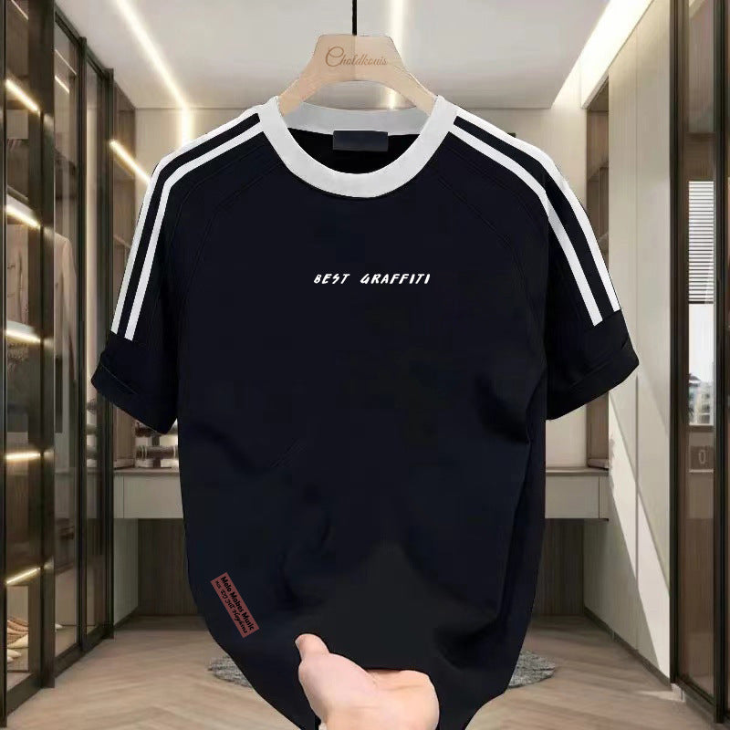 Men's Summer Thin Heavy Cotton Short Sleeve - Your Shopify