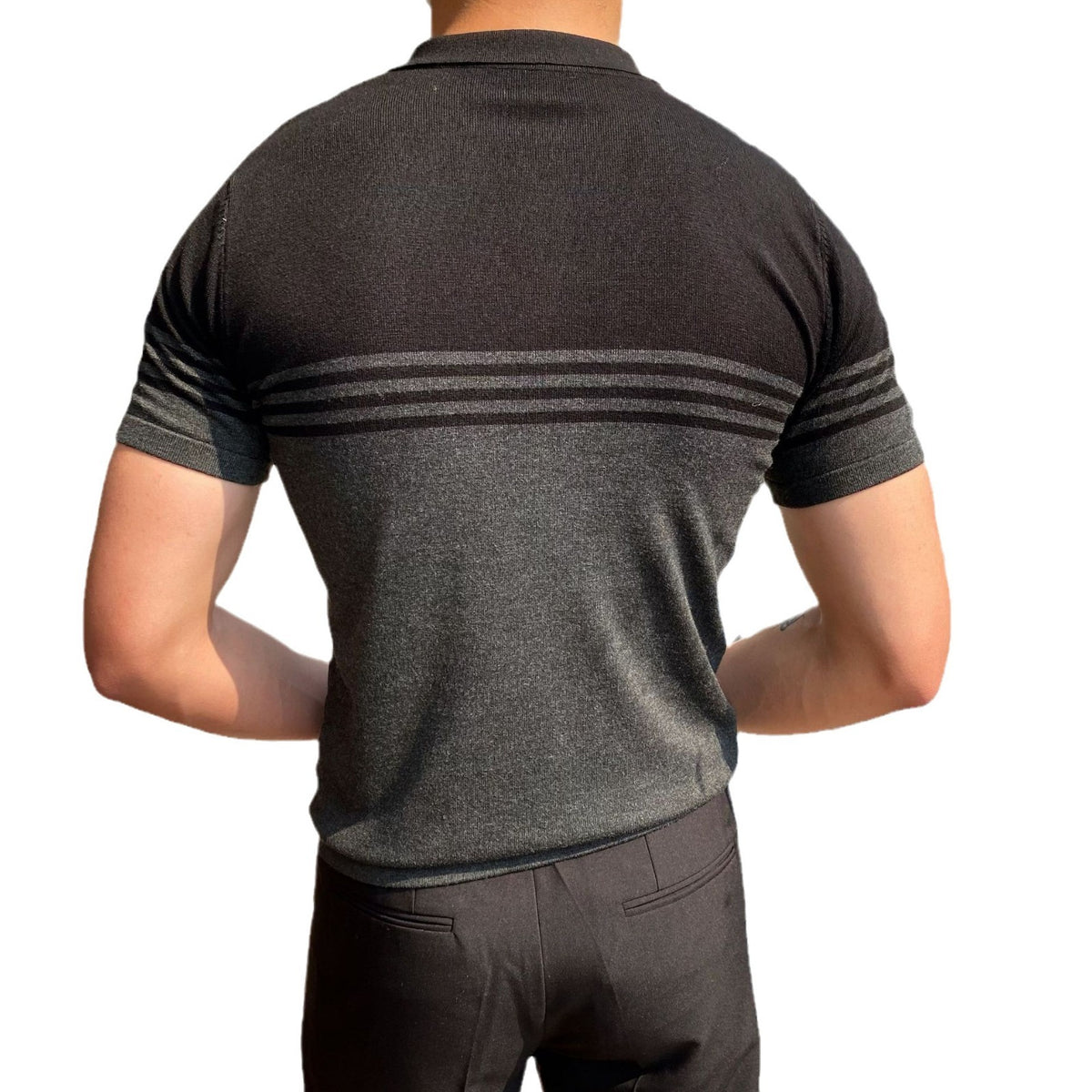 Casual Striped Thin Short-sleeved Polo Shirt - Your Shopify