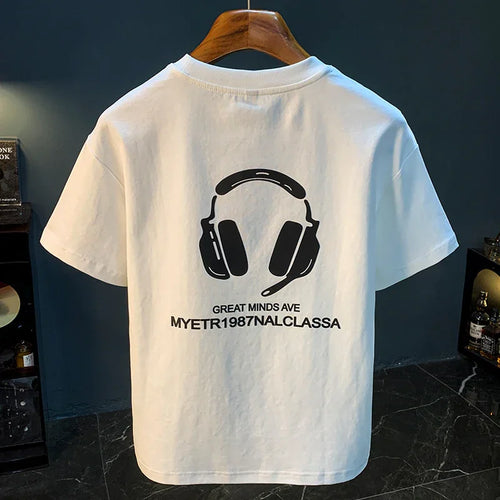 100 Cotton Coat Summer Men's Printed T-shirt - Your Shopify