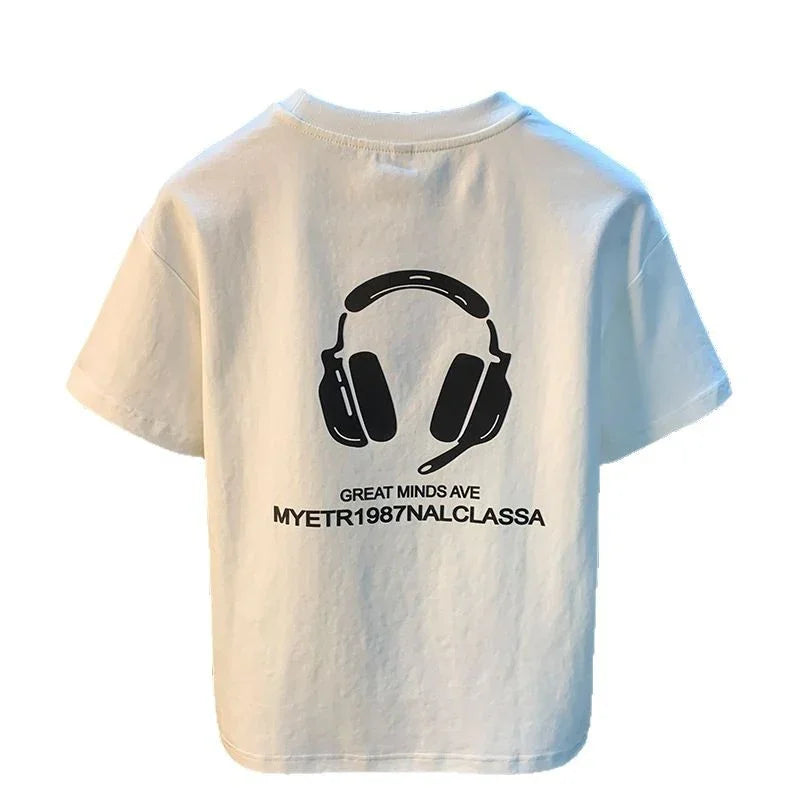 100 Cotton Coat Summer Men's Printed T-shirt - Your Shopify