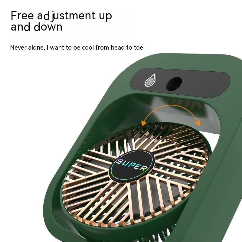 Air Conditioning Fan Desk Misting Fan Air Cooler Cooling USB Rechargeable Humidifier Portable Spray Fan With 3 Wind Speeds Mist Fan For Home - Your Shopify