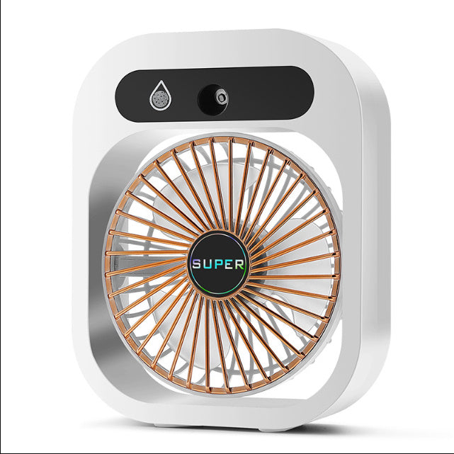 Air Conditioning Fan Desk Misting Fan Air Cooler Cooling USB Rechargeable Humidifier Portable Spray Fan With 3 Wind Speeds Mist Fan For Home - Your Shopify